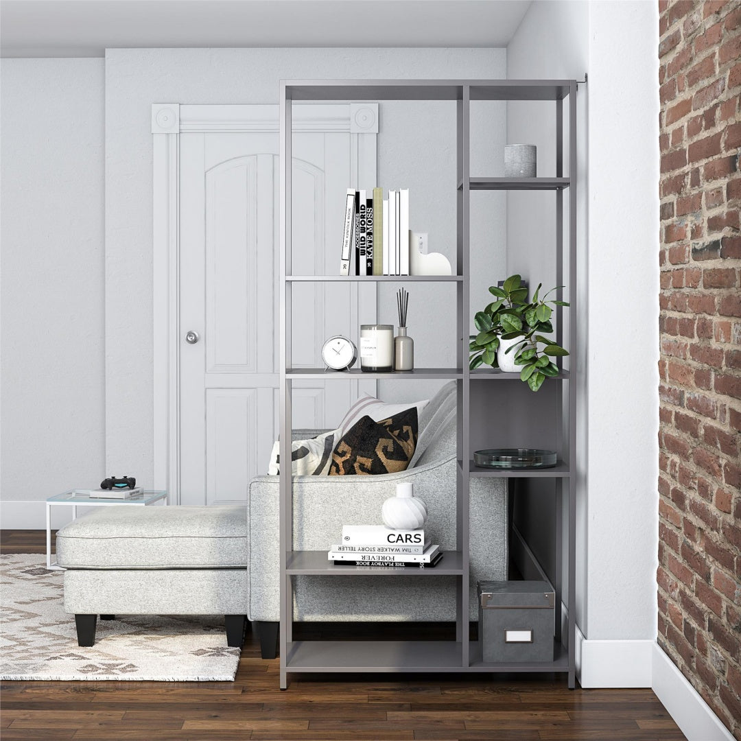Mission District Metal Bookcase Room Divider
