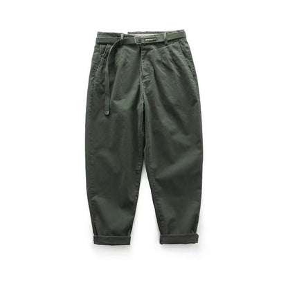 Japanese Leisure Overalls Men's Straight Loose