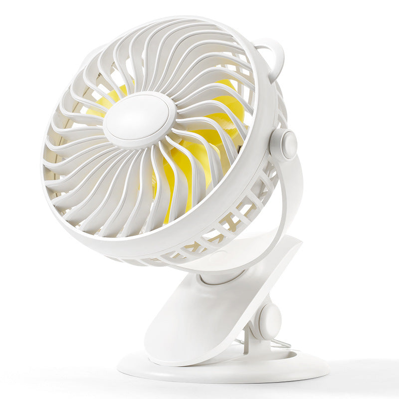 Portable Handheld 360 Silent Stroller Clip Small Fan