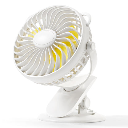 Portable Handheld 360 Silent Stroller Clip Small Fan