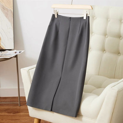 Mid-length Summer Versatile Straight Skirt