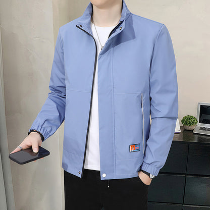 Casual Jacket With Stand Collar Autumn Style For Men