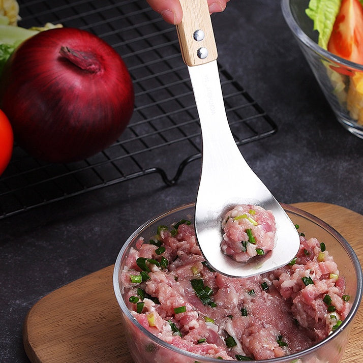 Stainless Steel Meatball Maker – Non-Stick Meatball & Melon Baller Scoop