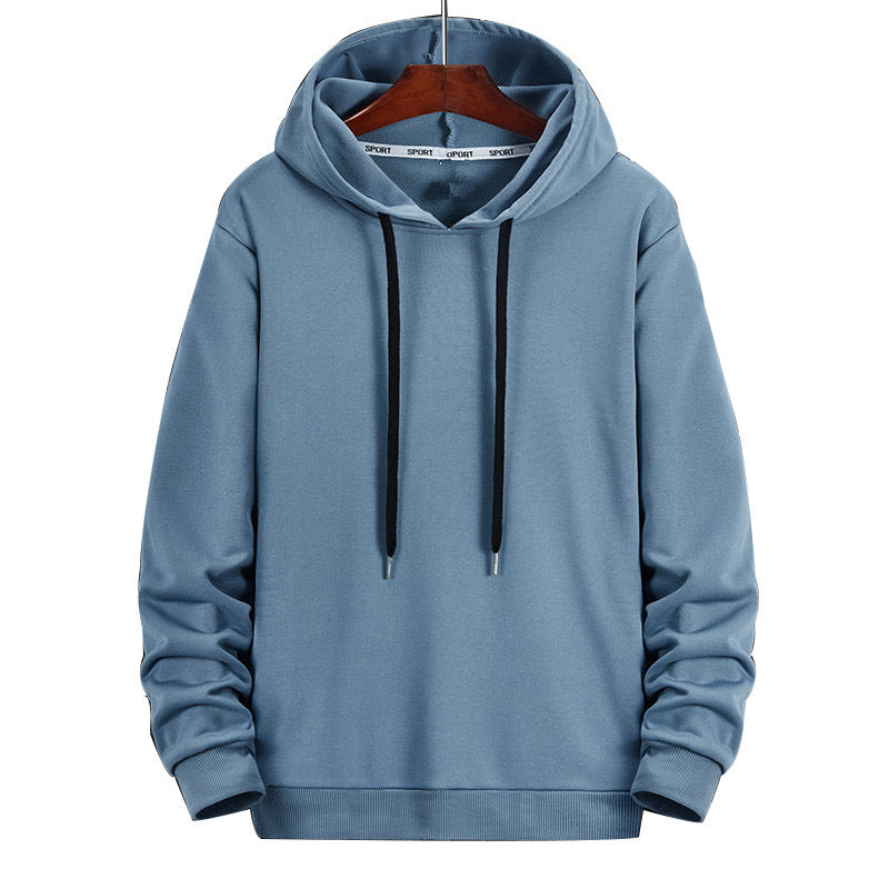 Street Solid Color Hooded Jacket Baseball Uniform