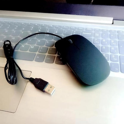 Ultra-Slim Optical Wired Scroll Wheel Mouse Mice For PC Laptop Notebook Desktop