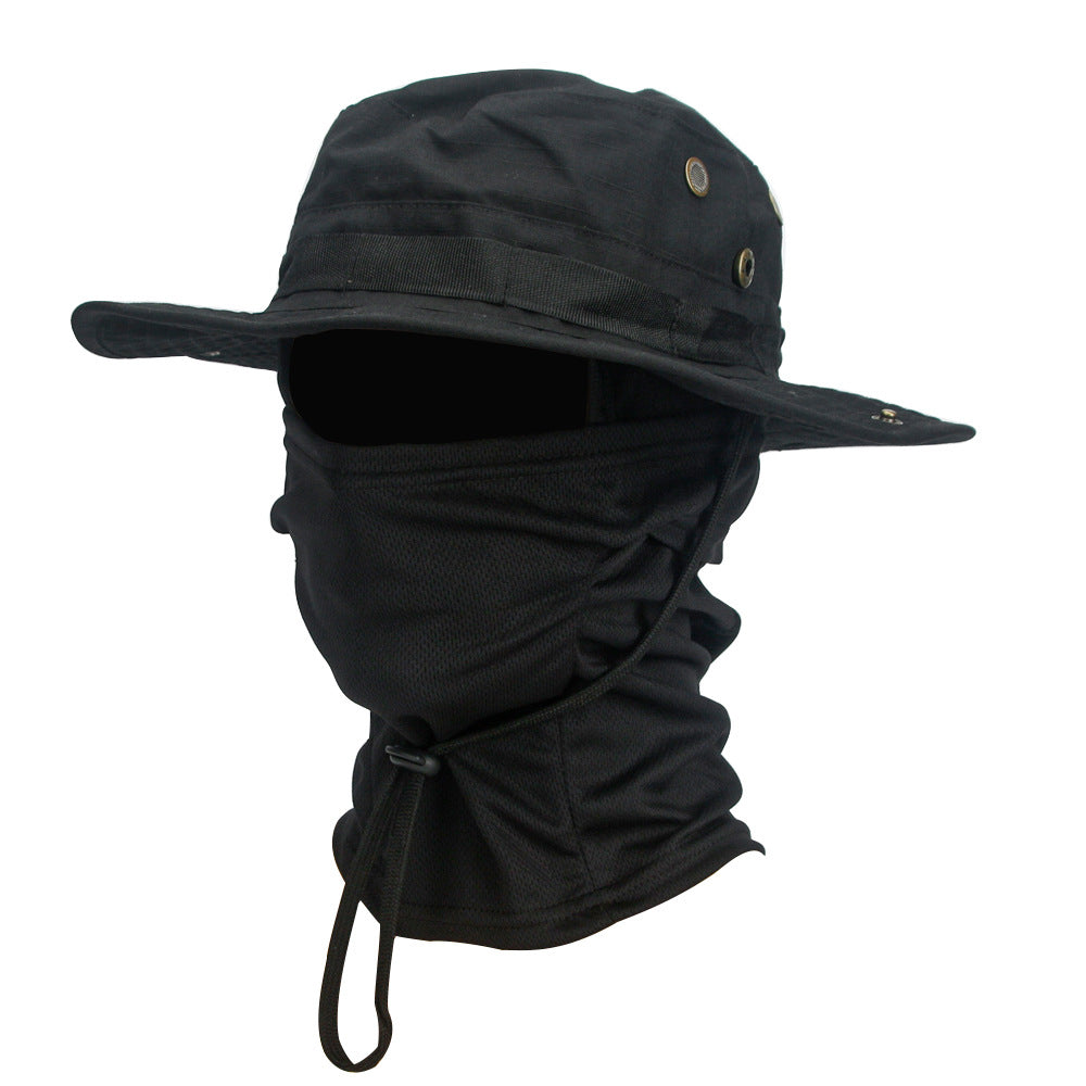 Camouflage Boonie Hat Army Summer Breathable Sun-proof Army Fans Rounded Hat