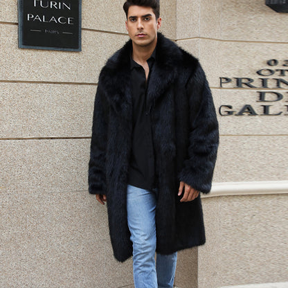 Insulated Faux-fur Long Windproof Coat