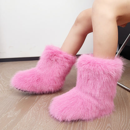 Snow Boots Middle Boots Furry Boots