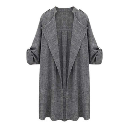 Coat cardigan trench coat