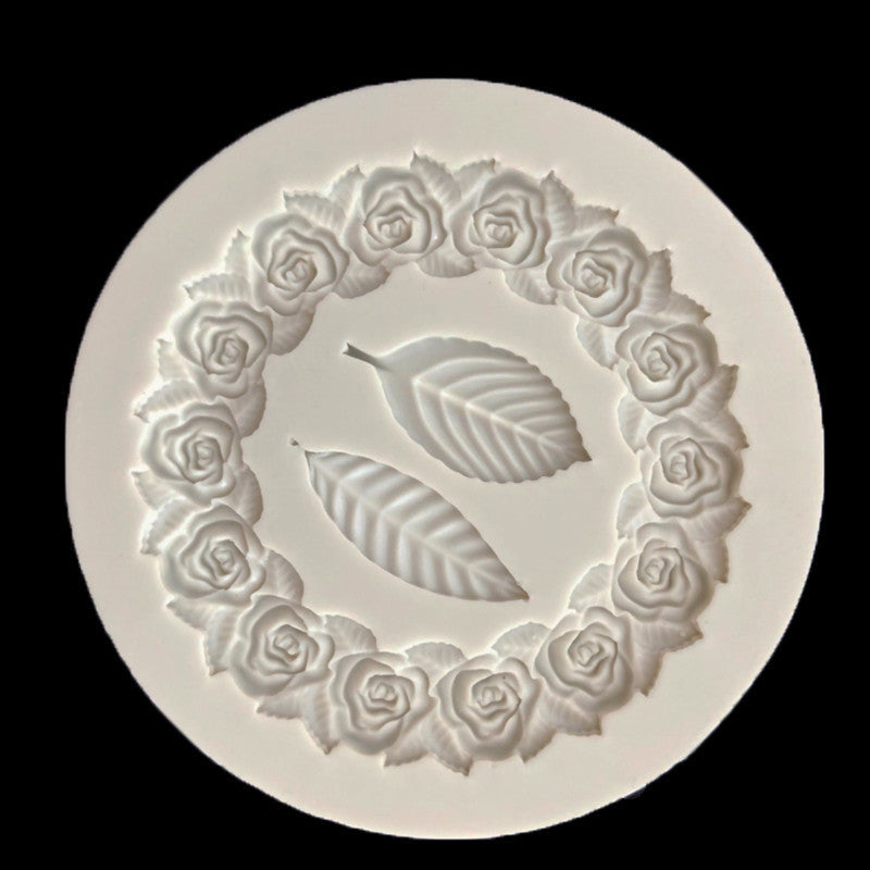 Baking Tools Leaf Liquid Silicone Mold Cake Chocolate Mold Frame Epoxy Decoration
