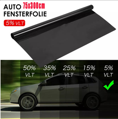 Sunscreen Film 75 X 300cm Deep Black
