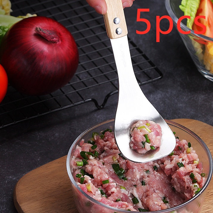 Stainless Steel Meatball Maker – Non-Stick Meatball & Melon Baller Scoop