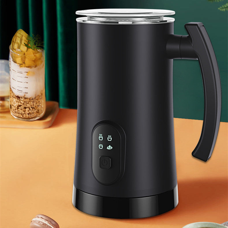 Electric Milk Frother & Warmer – Hot & Cold Stainless Steel Milk Whisk