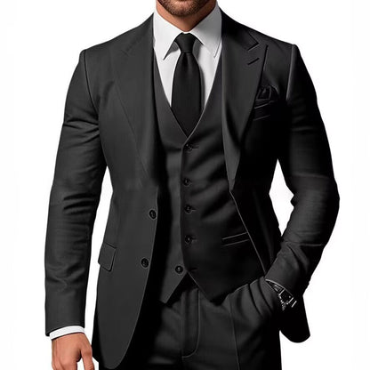 New Mens Three-piece Business Suit