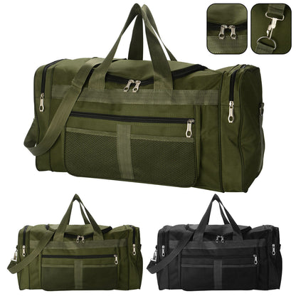 Mens Large Sports & Gym Holdall Bag - SPORTS TRAVEL WORK EQUIPMENT DUFFLE