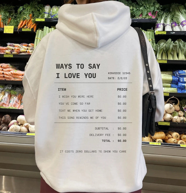 Letter Print Drop-shoulder Sleeve Hoodie Sweater