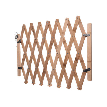 Baby Safety Fence Expanding Portable Wooden Pet Dog Freestanding Trellis Gate UK