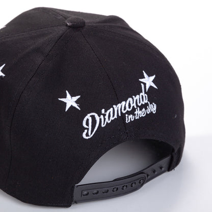 Five-pointed Star Embroidery Outdoor Sun-shade Sun Protection Flat-brimmed Cap