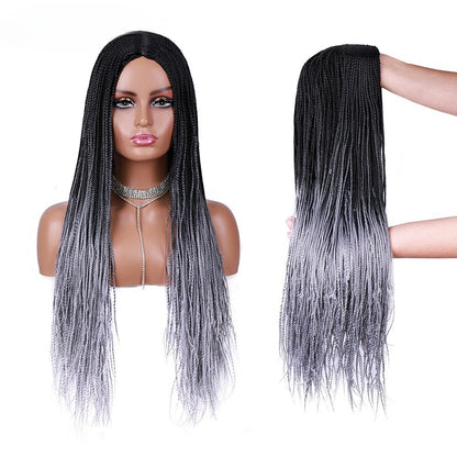 African Braid Long Hair Synthetic Wigs Women