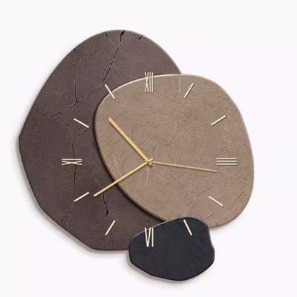 New Chinese Style Dining Room Dining Table Hanging Painting Punch-free Wall Clock