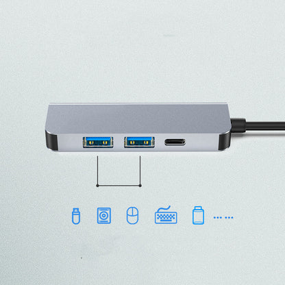 New Type-C Docking Station USB C Hub PD Fast Charging Four In One Hub 4K