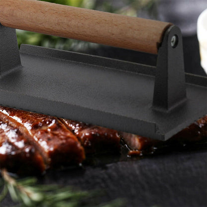 Cast Iron Steak Weight Heavy Duty Burger Press Bacon Press Grill Summer BBQ Gift