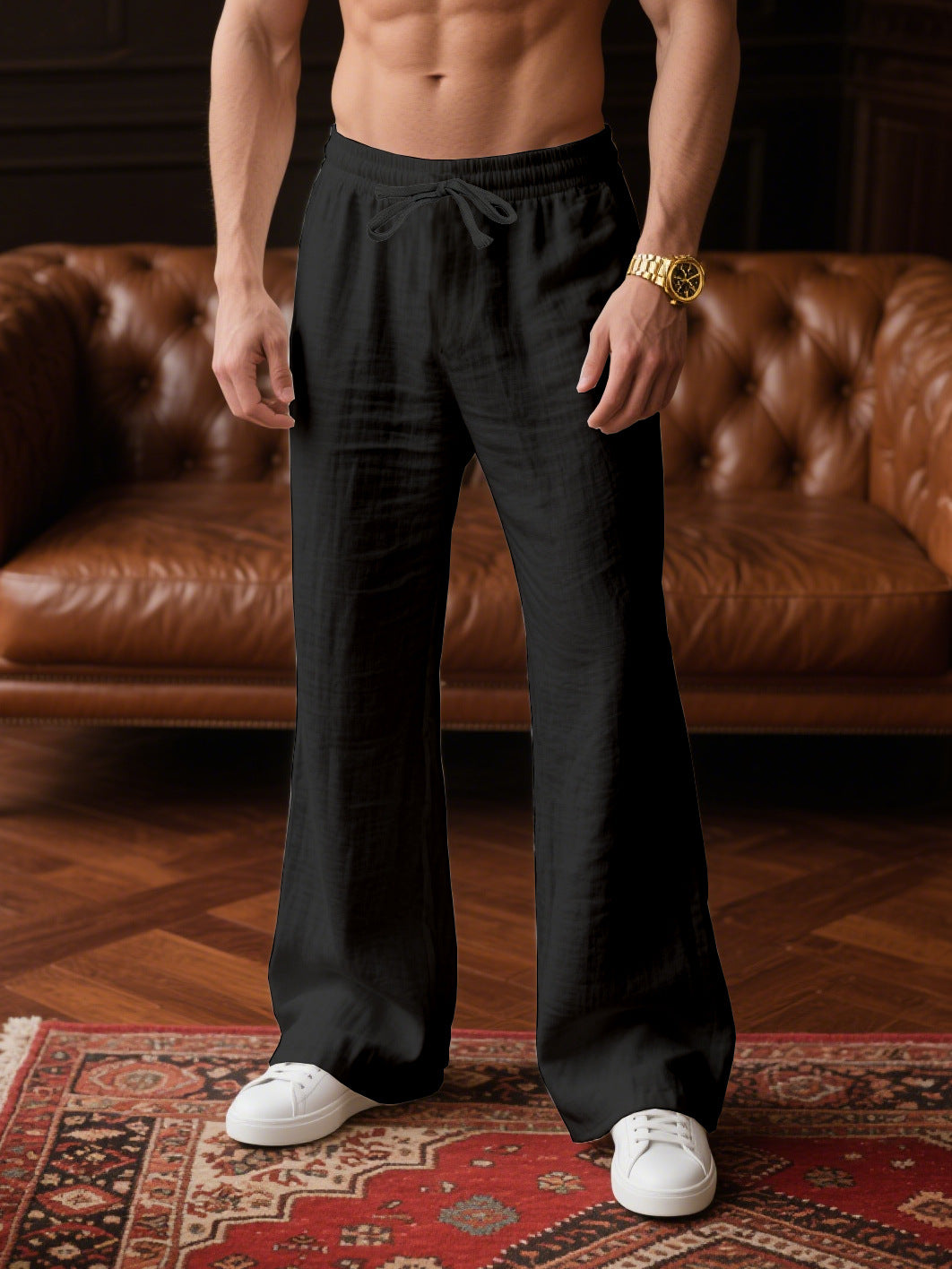 Solid-color Vacation Outdoor Sports And Jogging Pants