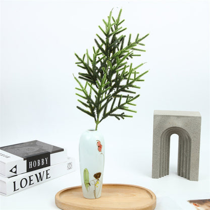 12pc Artificial Norfolk Pine Branches  Pine Needle Branch For Christmas Decor