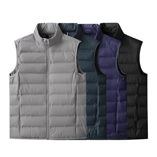Vest Plus-size Ultra-lightweight Loose-fit Stand-up Collar