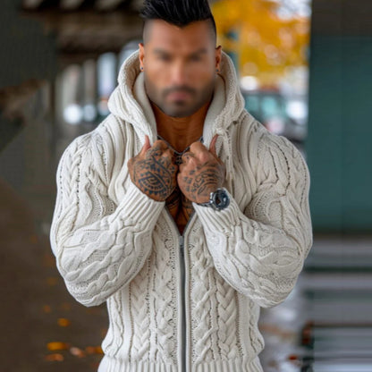 European And American Fall And Winter Printed Hooded Sweatshirts With Distressed And Loose Fit