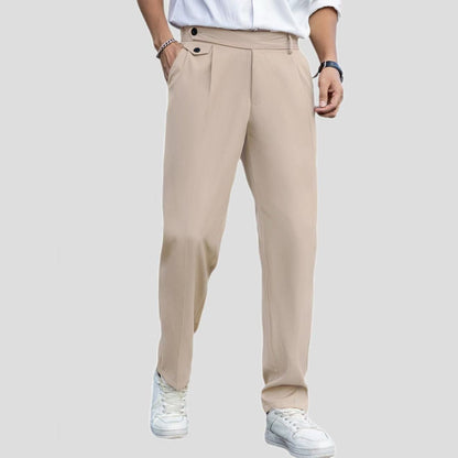 Mens Stylish Versatile Casual Straight-leg Trousers