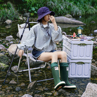 Couple Platform High Tube Outdoor Camping Rain Boots Waterproof Non-slip Rain Boots