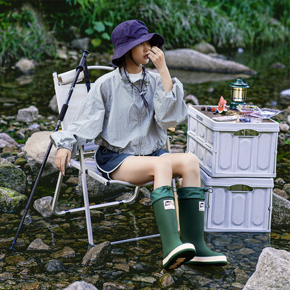 Couple Platform High Tube Outdoor Camping Rain Boots Waterproof Non-slip Rain Boots