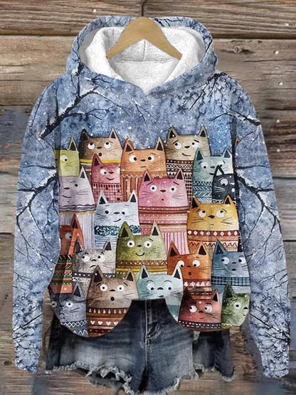 Comfortable And Versatile Fashion Printed Hoodie