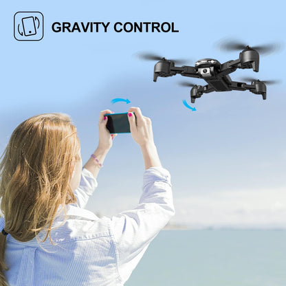 DE 4DRC V12 Drohne HD 4K-Weitwinkel-Dual-Kamera Tragbarer Faltbarer RC-Quadcopter,