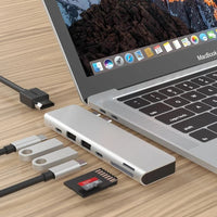 Compatible with Apple, Dual Type-C Hub Adapter for MacBook Pro & Air