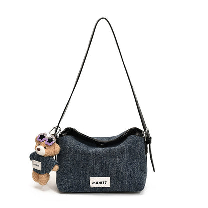 Fashion Retro Denim Commuter's All-matching Casual Small Crossbody Bag