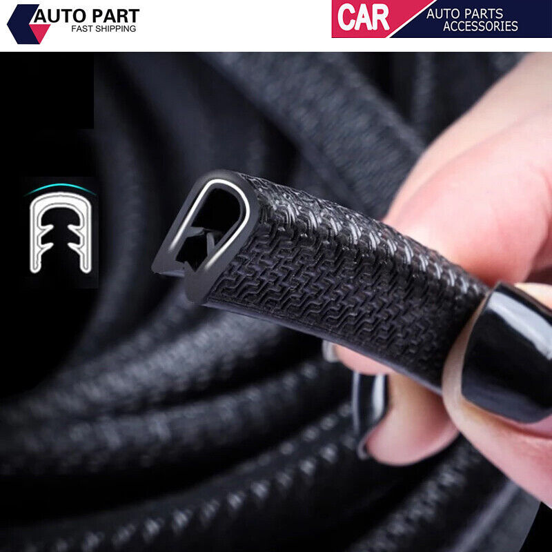 4.5M Car Door Boot Edge Protector Strip Trim U Shape Guard Seal Rubber Black UK