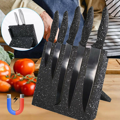 Magnetic Knife Holder Knife Block Rack Kitchen Organisation Cutlery Set Storage