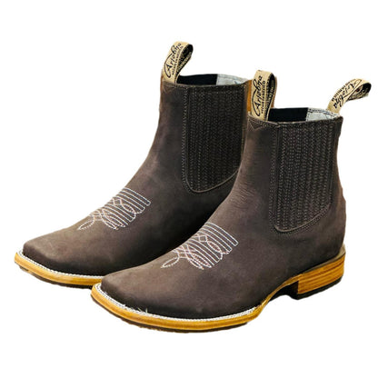 New European And American Embroidered Sleeve Chelsea Martin Boots Men's