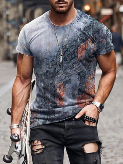 Men's Printed Short-sleeved T-shirt