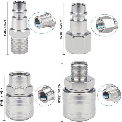 20 PCS Air Line Hose Compressor Fitting Coupling Connector Quick Release