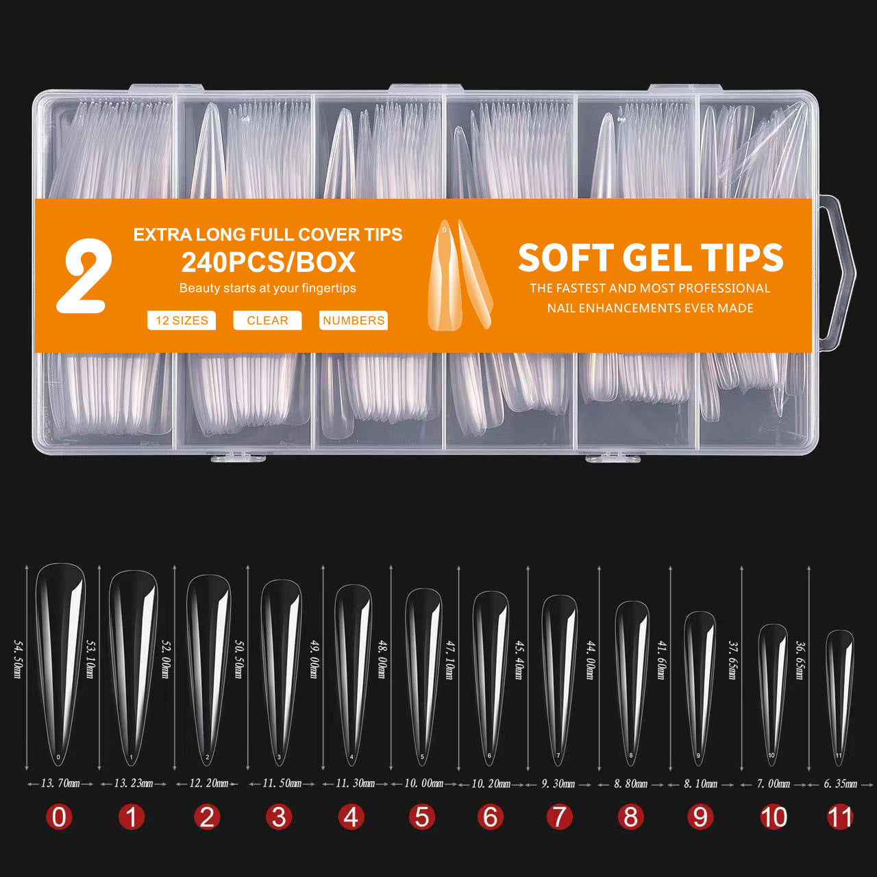 Xl Nail Tips Full Cover