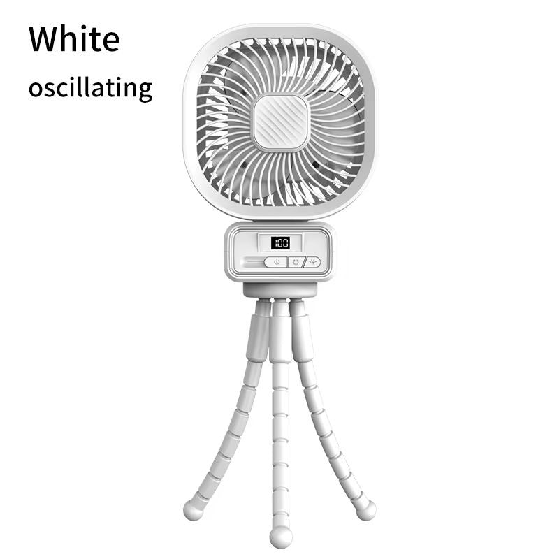 Octopus Fan 3 Speeds USB Rechargeable With Light