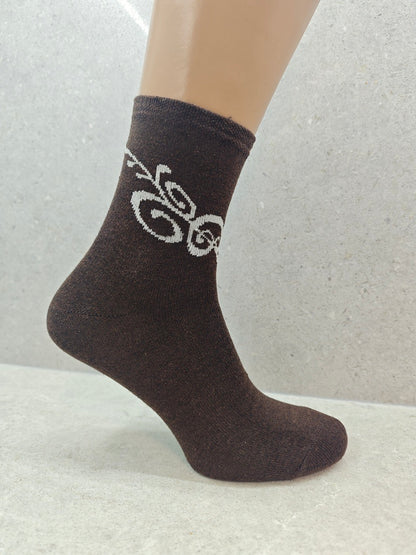 Womens Colourful Patterned Tattoo Socks Pack Of 6 12 24 Pairs