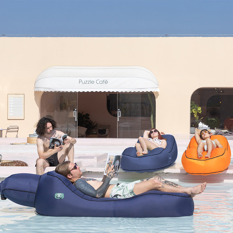 One-key Automatic Inflatable Leisure Bed Reflective Mirror Picnic Outdoor Bed