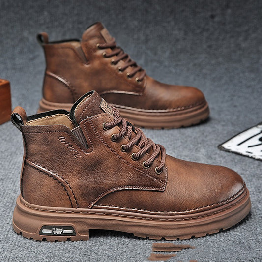 Martin Boots Thick-soled Mid-top Retro Easy Matching Casual