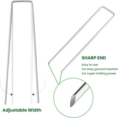 Heavy Duty Galvanised Steel Tent Pegs Metal Camping Ground Sheet