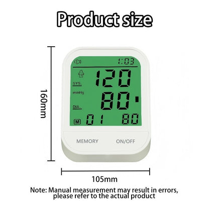 Comprehensive Home Blood Pressure Monitor With Dual-User Mode And Backlit Display