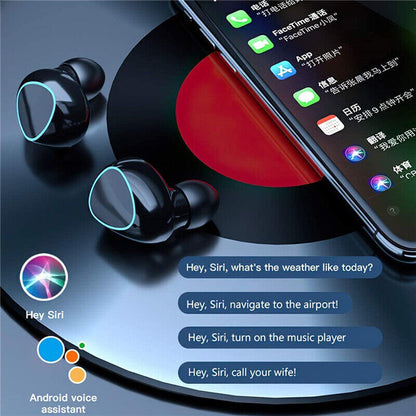 Bluetooth Wireless Headphones TWS Earphones Mini In-Ear Pods For Android